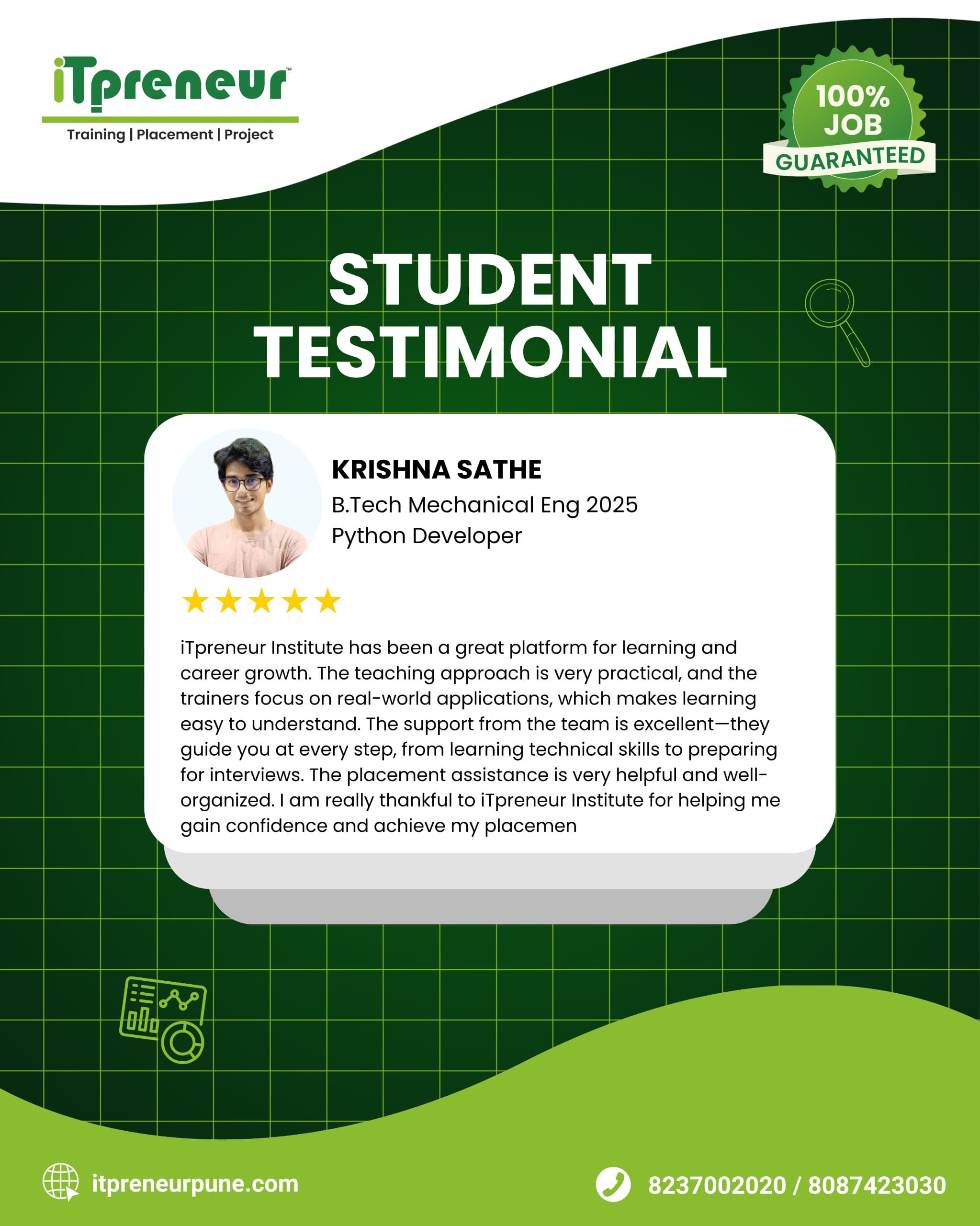 IT Preneur placed student success story 4