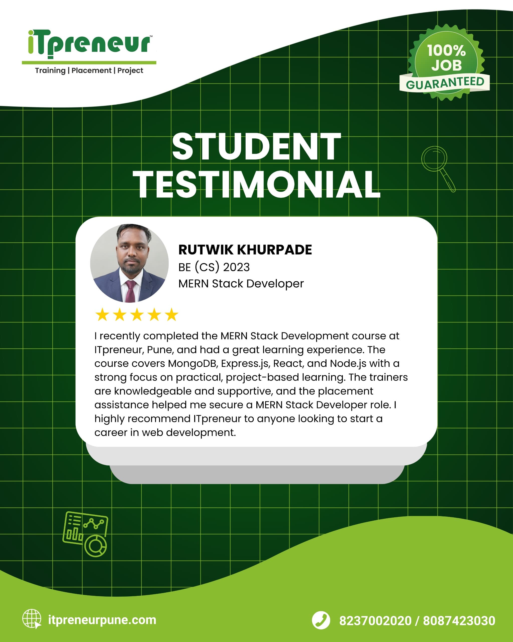 IT Preneur placed student success story 13